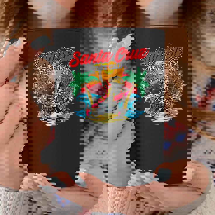 ヴィンテージ サーファー カリフォルニア I レトロ サンタクルーズ カリフォルニア コーヒーマグ 面白い贈り物