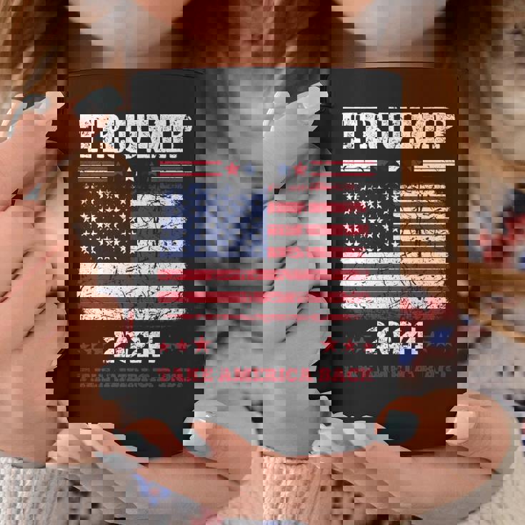 ヴィンテージ ドナルド トランプ 2024 テイク アメリカ バック 長袖tシャツ コーヒーマグ 面白い贈り物