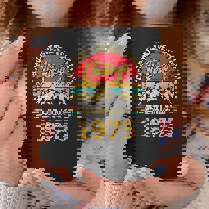 ヴィンテージ51歳の誕生日レジェンドは1975年2月に誕生しました。 コーヒーマグ 面白い贈り物