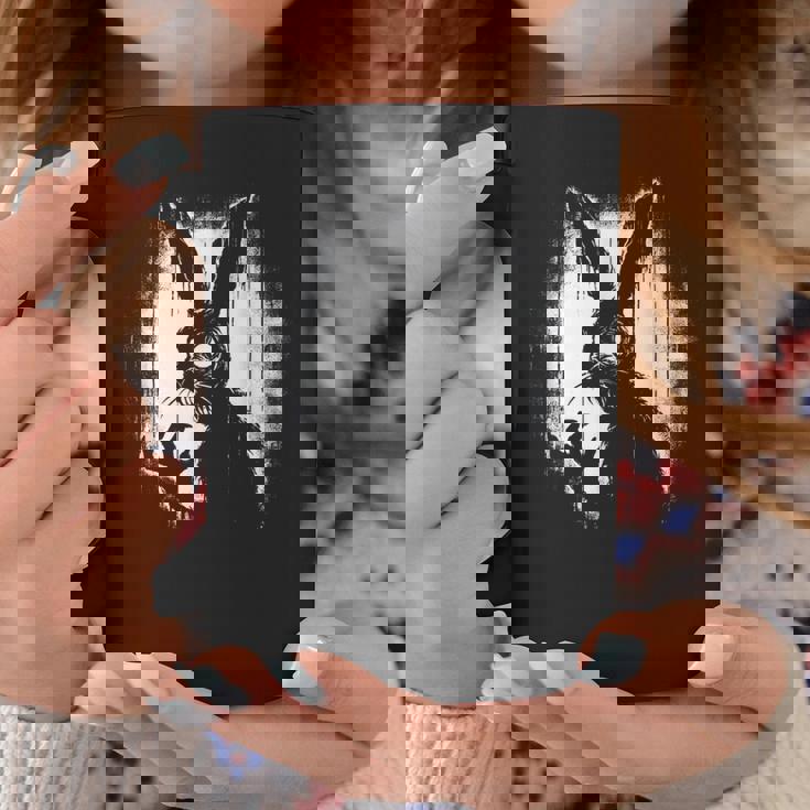 不気味なゴスウサギ、ホラーバニー、奇妙なコアウサギ コーヒーマグ 面白い贈り物