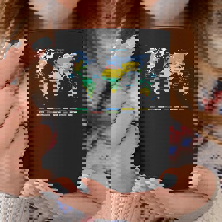 世界地図 気候帯 海洋名 フランス語 コーヒーマグ 面白い贈り物
