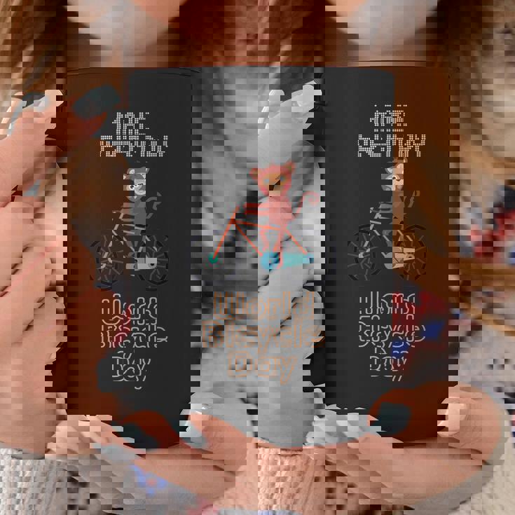 世界自転車の日 モンキーライディングバイク好き 面白いバイク コーヒーマグ 面白い贈り物