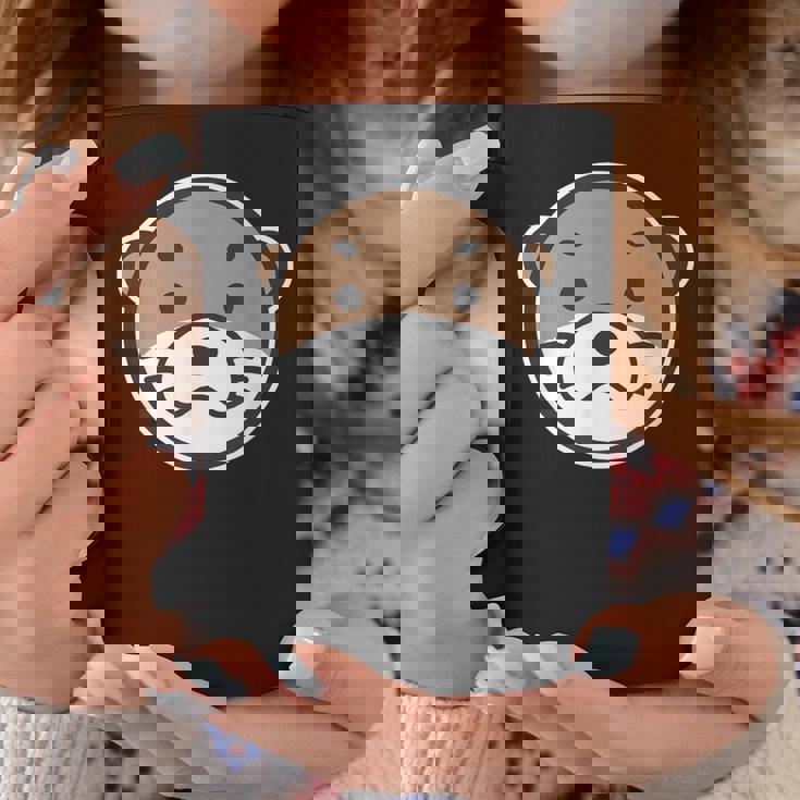 丸顔 カワウソ《コツメカワウソ》シンプル【どうぶつフレンズ】グッズ ゆるくて かわいい イラスト コーヒーマグ 面白い贈り物