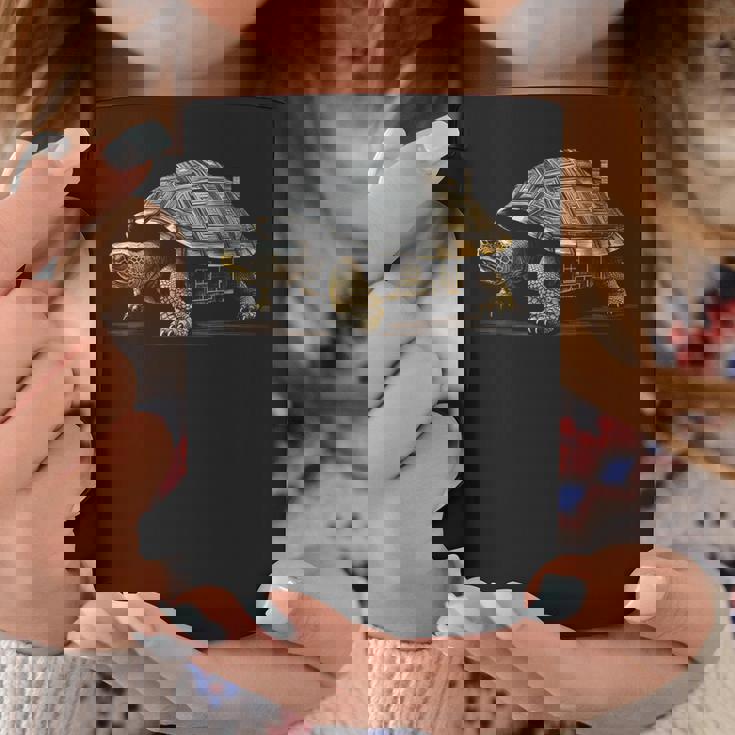 亀 抽象 家 動物 図面 アート グラフィック 亀 コーヒーマグ 面白い贈り物