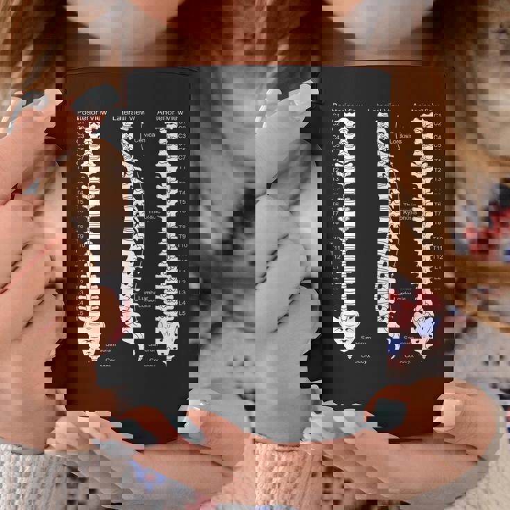 人間の脊椎解剖学カイロプラクティック図 コーヒーマグ 面白い贈り物