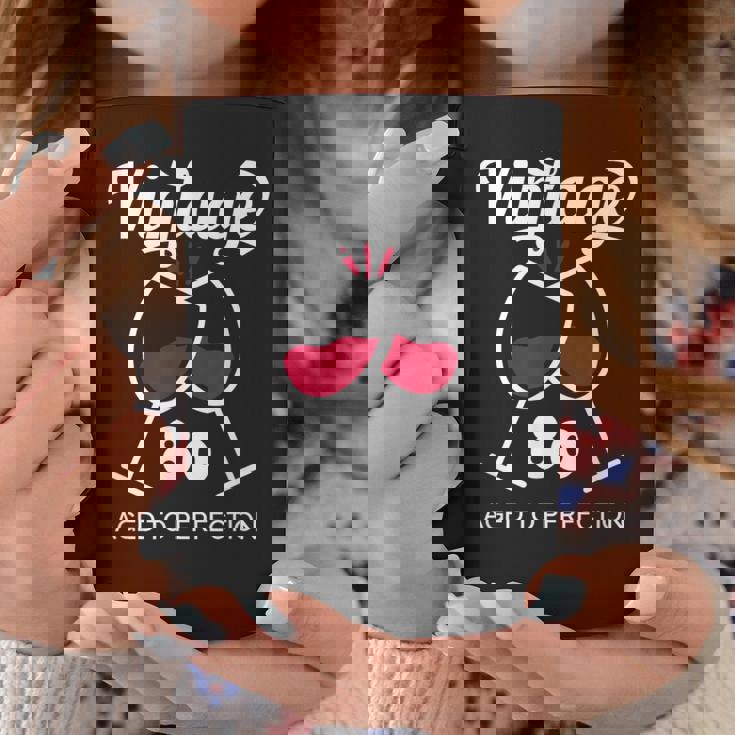 傘寿祝い ワイン好き 酒好き 父 母 男性 女性 80歳お祝いintage Aged To Perfection コーヒーマグ 面白い贈り物