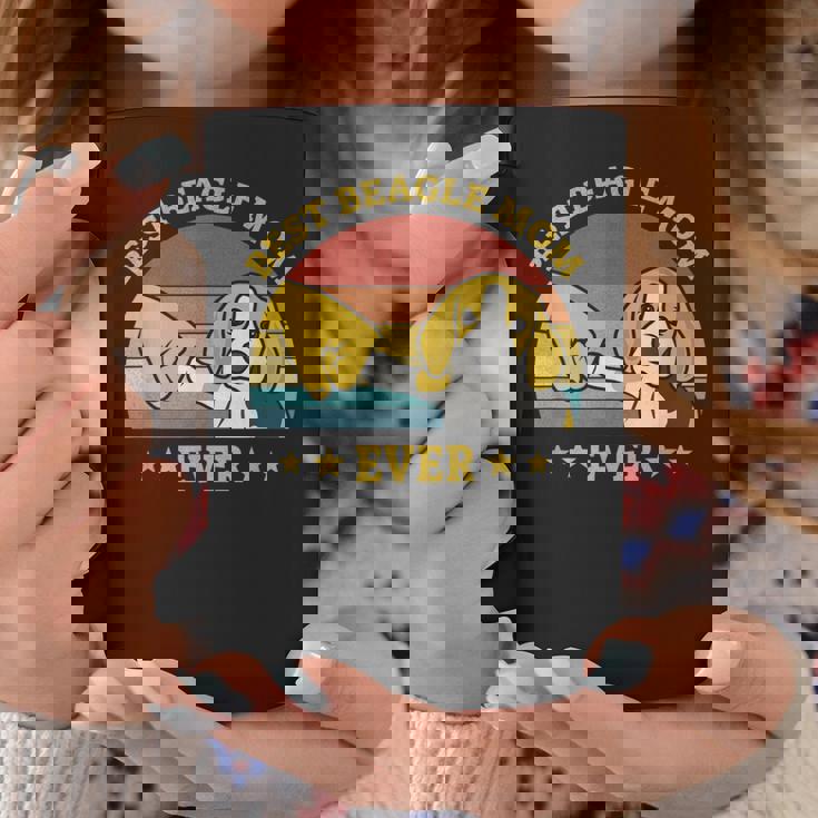 史上最高のビーグルママ ヴィンテージレトロデザイン 子犬犬のお母さん ビーグル犬のオーナーギフトのアイデア Mom コーヒーマグ 面白い贈り物