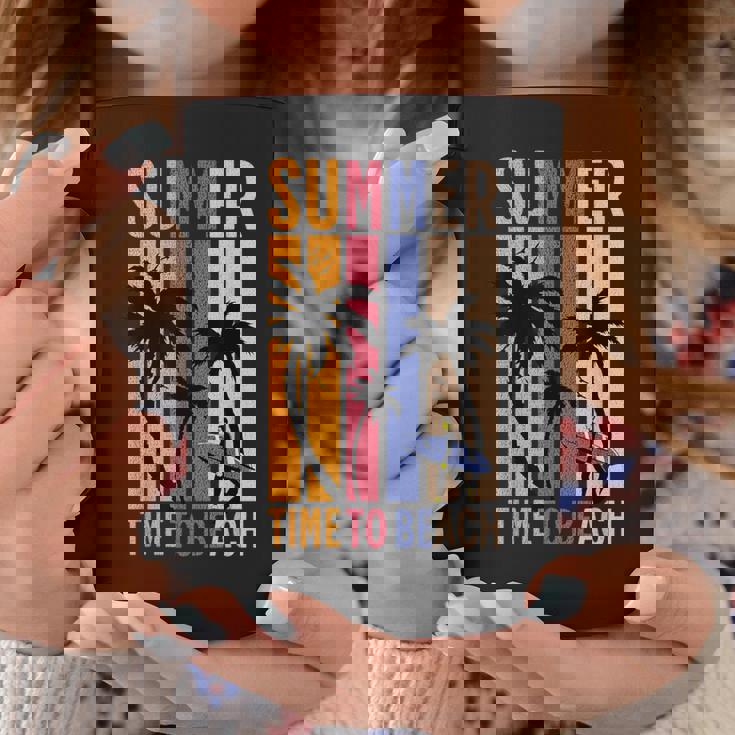 夏 Time To Beach クールバイブ コーヒーマグ 面白い贈り物