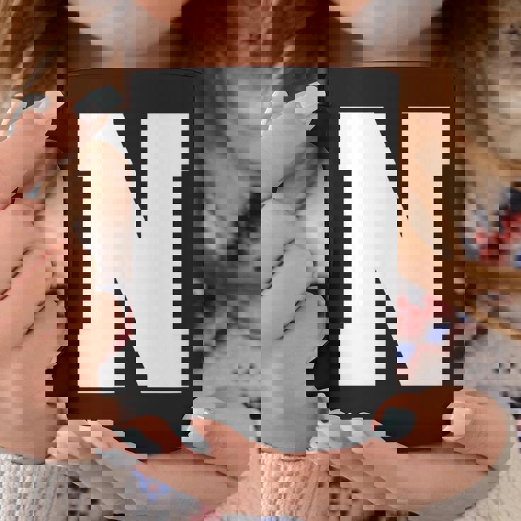 大文字nアルファベットモノグラムイニシャル コーヒーマグ 面白い贈り物