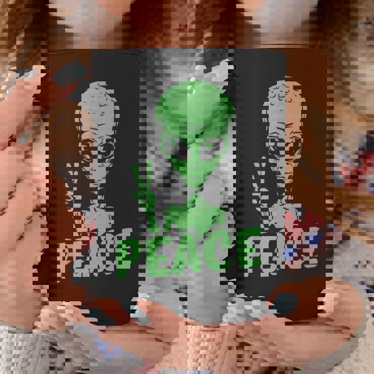 宇宙人 平和 Ufo 変な宇宙人 コーヒーマグ 面白い贈り物