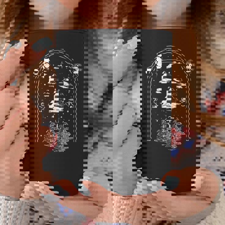 宇宙人 陰謀論 I Ufo I 古代エジプトのピラミッド コーヒーマグ 面白い贈り物