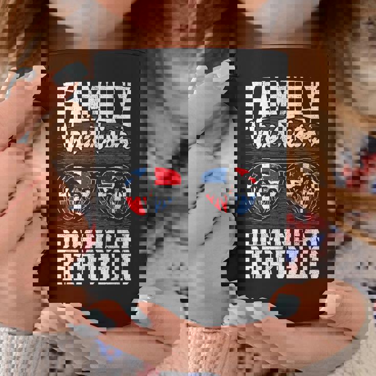 家族旅行 ドミニカ共和国 休日 バケーション トリップ ドミニカ共和国 コーヒーマグ 面白い贈り物