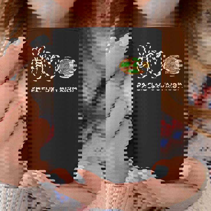 平和 愛 焼きそば レトロ 焼きそば 恋人 食べ物好き コーヒーマグ 面白い贈り物