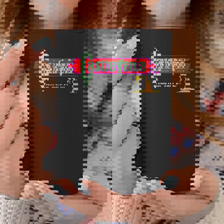 悪魔城ドラキュラ タイトル画面 レトロ ゲーム 城 壮大な冒険 コーヒーマグ 面白い贈り物