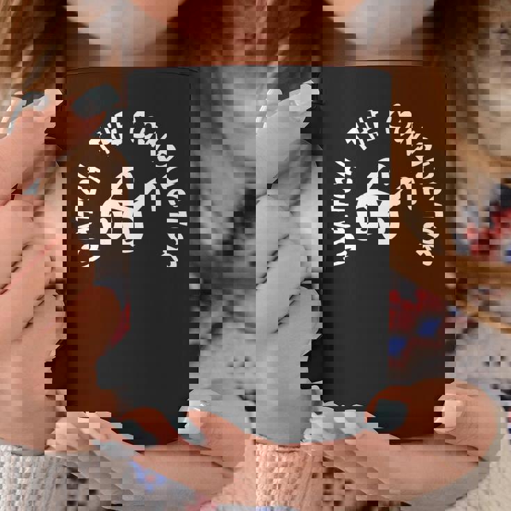 指揮者を見る 長袖tシャツ コーヒーマグ 面白い贈り物