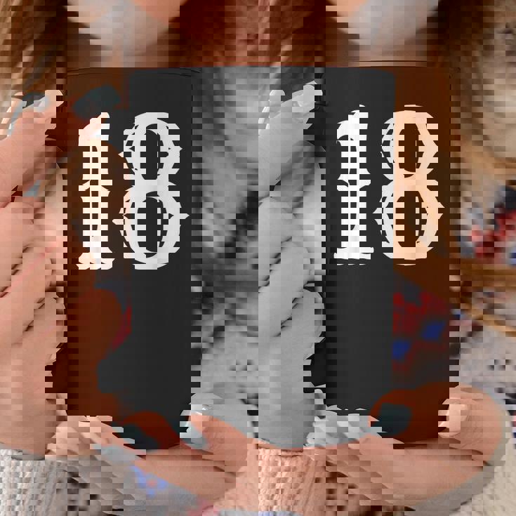 数字 18 インチ 白 大 太字 アメリカ 西部 スタイル フォント コーヒーマグ 面白い贈り物