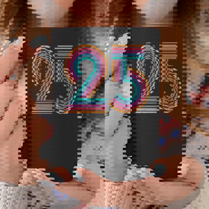 数字 25 25周年 男性 女性 25歳の誕生日 コーヒーマグ 面白い贈り物