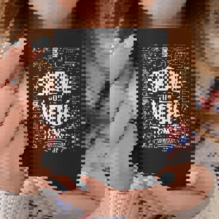 数学の先生に感謝の気持ちを伝えましょう。 長袖tシャツ コーヒーマグ 面白い贈り物