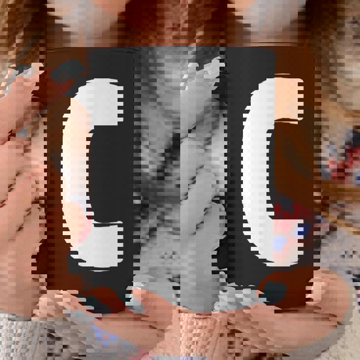 文字c 大文字 アルファベット モノグラム イニシャル コーヒーマグ 面白い贈り物