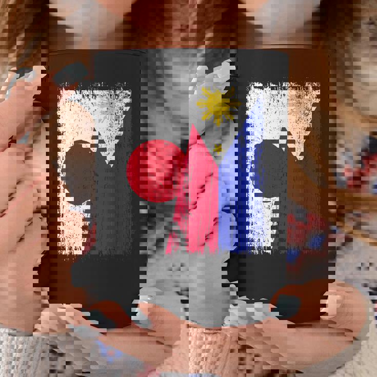 日本 フィリピン ハーフフラッグ 日本 フィリピン ジャージ コーヒーマグ 面白い贈り物