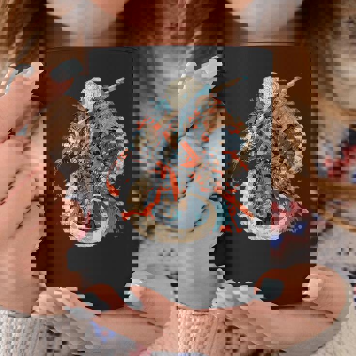 日本アート 蛇 忍者 浮世絵 アニメスタイル サムライスネーク コーヒーマグ 面白い贈り物