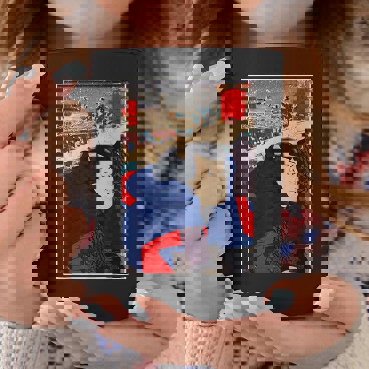 日本レトロアート 宮本武蔵 歌川国芳作 コーヒーマグ 面白い贈り物