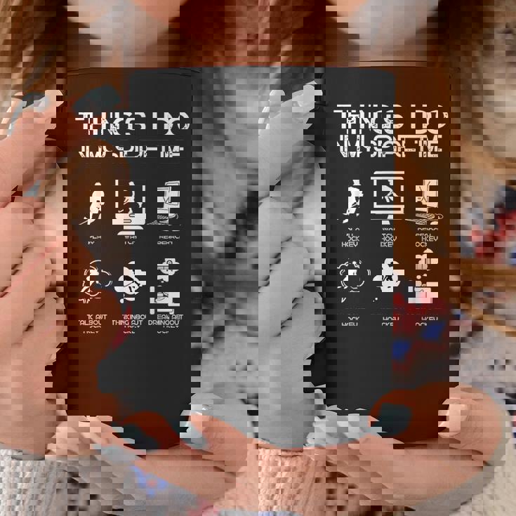 暇なときにすること面白いホッケー愛好家 コーヒーマグ 面白い贈り物