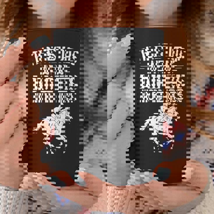 最高の父親には馬に乗る娘がいる 長袖tシャツ コーヒーマグ 面白い贈り物