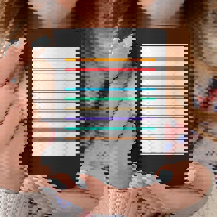 東京の地下鉄 カラー 色 ボーダー 鉄道【電車ファン】【変なデザイン屋さん】メトロ 面白い ポップ デザイン コーヒーマグ 面白い贈り物