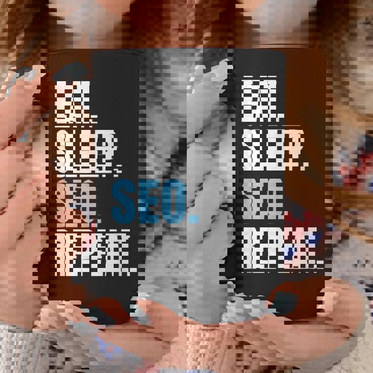 検索エンジン最適化 Eatleepeo Repeateo コーヒーマグ 面白い贈り物