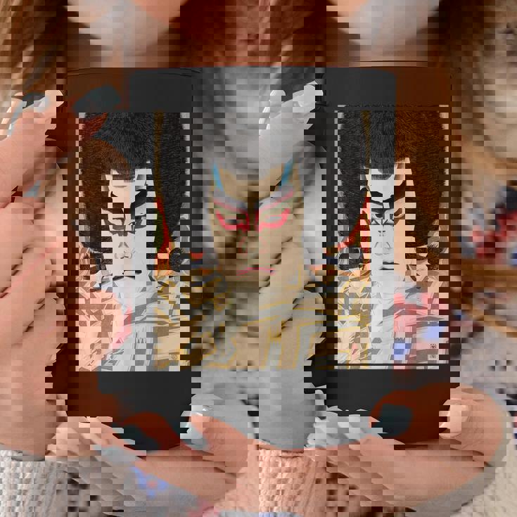 歌舞伎 かぶき 役者 日本美術 浮世絵 役者絵 名取春仙 二代目市川左団次の鳴神 コーヒーマグ 面白い贈り物