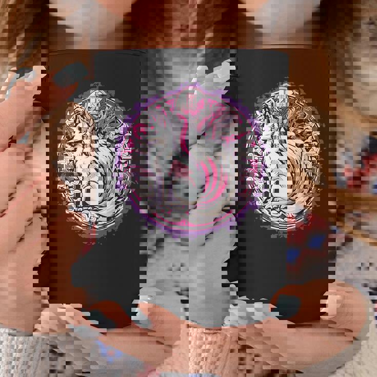 民話 きつね 九尾狐 日本龍 コーヒーマグ 面白い贈り物