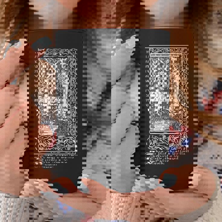 湖の女、エクスカリバー、オーブリー・ビアズリーのイラスト コーヒーマグ 面白い贈り物