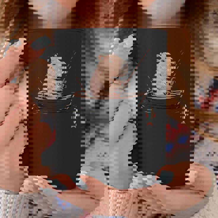 漁師 アングラーカピバラ フィッシング コーヒーマグ 面白い贈り物