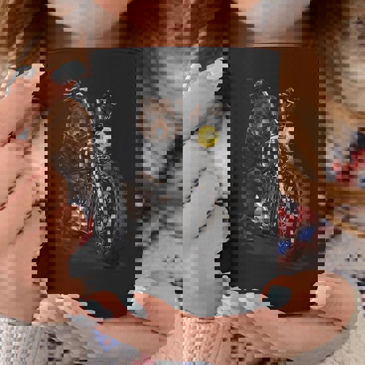 熊 クマ バイク バイカー コーヒーマグ 面白い贈り物