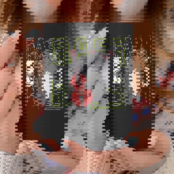 猫 二重低音プレーヤー コーヒーマグ 面白い贈り物