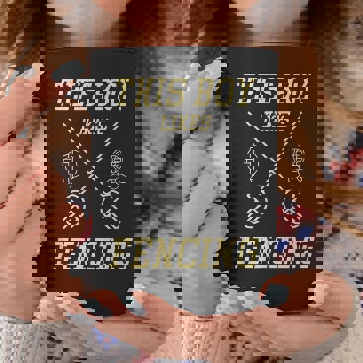 男の子はフェンシングが好き スポーツ 趣味 フェンシング コーヒーマグ 面白い贈り物