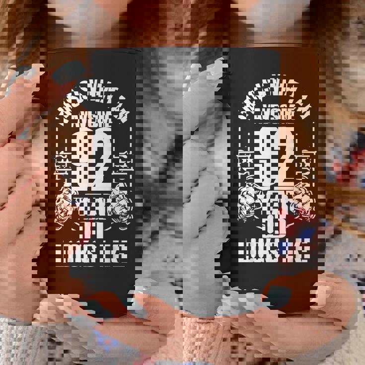 男性、女性、92歳の誕生日への92歳の誕生日プレゼント コーヒーマグ 面白い贈り物