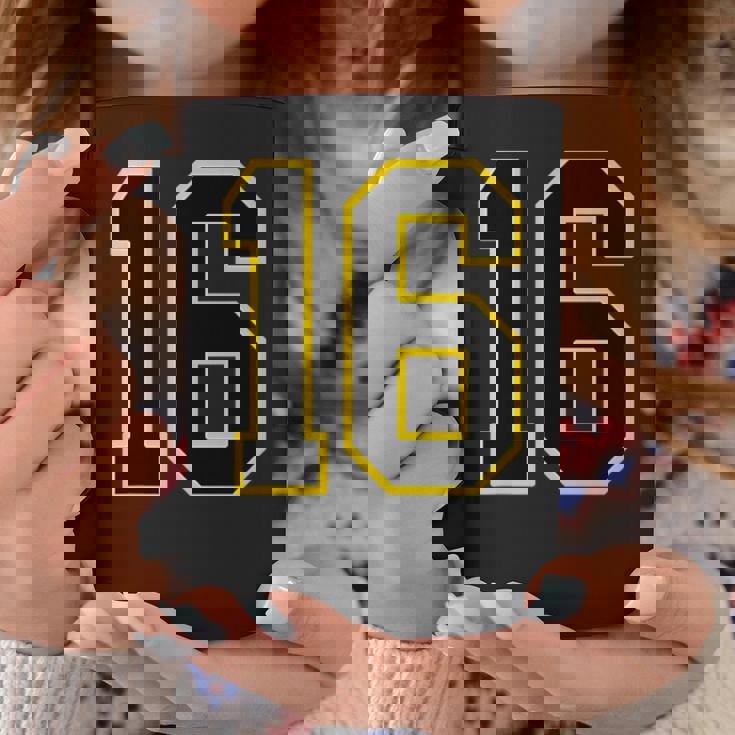 番号 16インチ ブラック コーヒーマグ 面白い贈り物