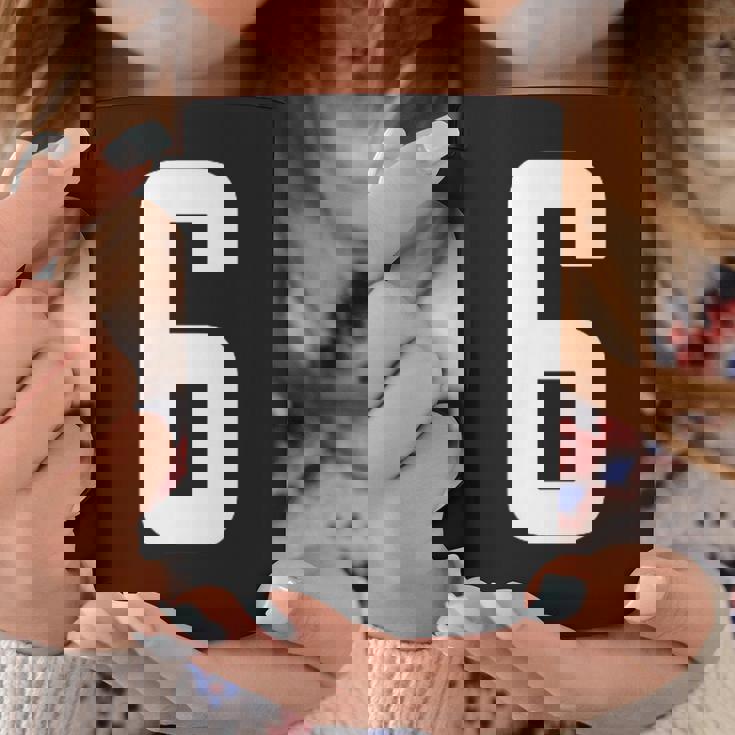 番号 6インチ ホワイト コーヒーマグ 面白い贈り物