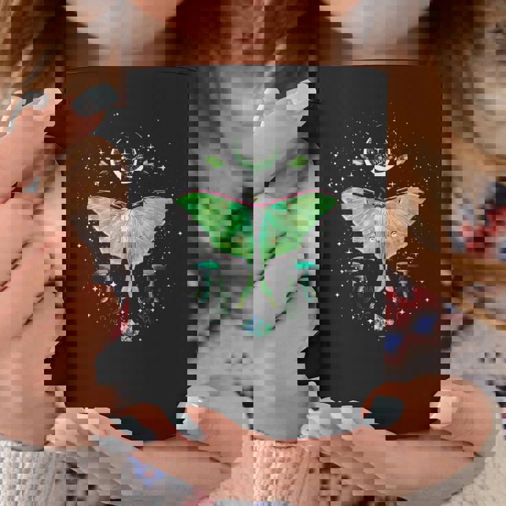 神秘的なゴシック ルナモス ムーンフェイズとキノコ コーヒーマグ 面白い贈り物