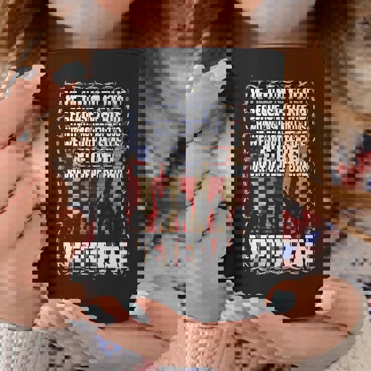 私たちは戦わなかった 私たちは愛しました 退役軍人 アメリカの旗 愛国的 長袖tシャツ コーヒーマグ 面白い贈り物