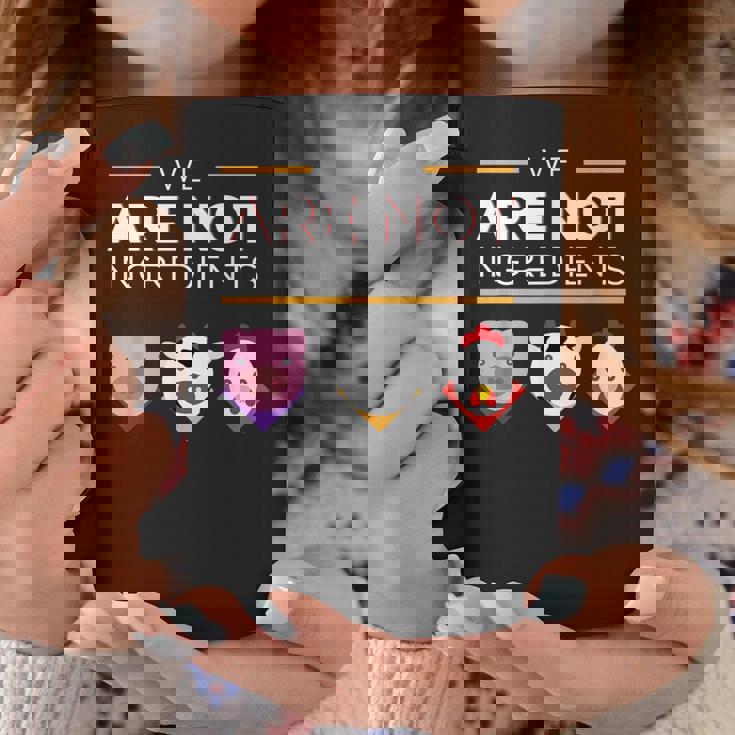 私たちは食材ではありませんビーガン、動物の権利 コーヒーマグ 面白い贈り物