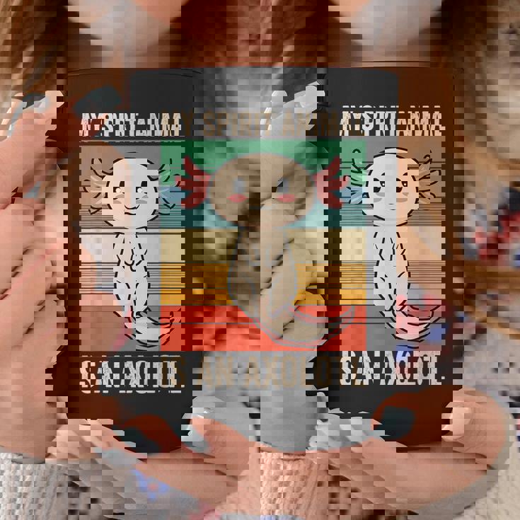 私のスピリットアニマルはウーパールーパーかわいいアホロートルキッズ コーヒーマグ 面白い贈り物