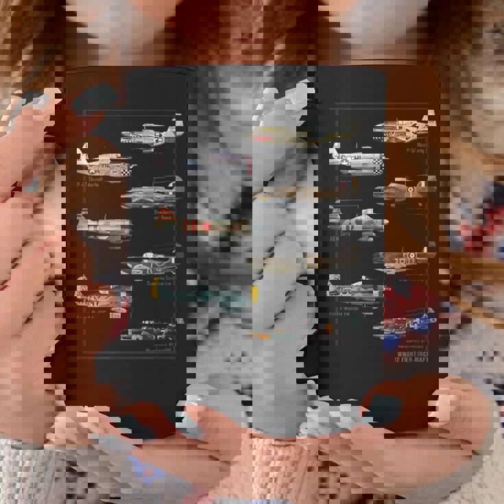 第二次世界大戦 ウォーバード戦闘機 航空機 コーヒーマグ 面白い贈り物