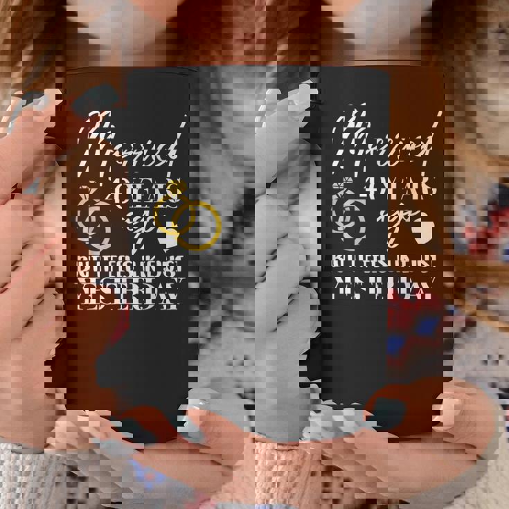 結婚40周年記念アパレル カップル 夫 妻 40 コーヒーマグ 面白い贈り物