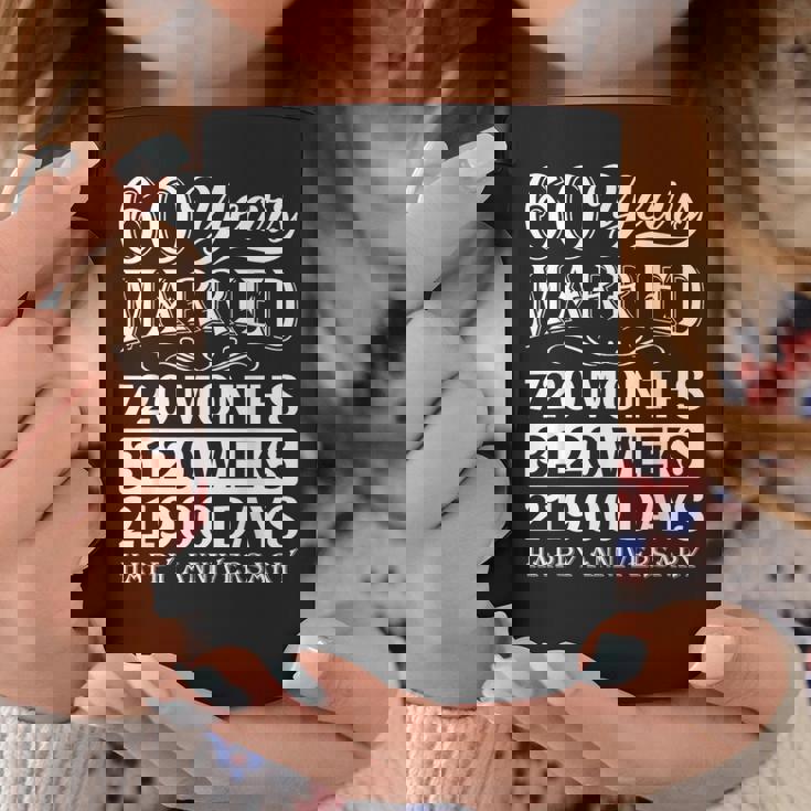 結婚60年-結婚60周年おめでとう コーヒーマグ 面白い贈り物