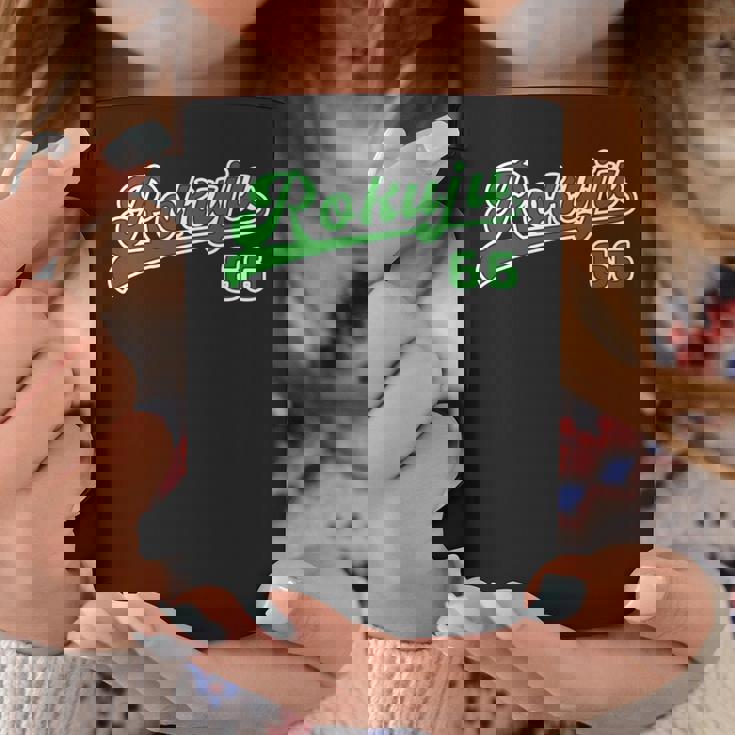 緑寿祝い 野球 野球好き 野球ユニフォーム風 Rokuju 文字 父 母 男性 女性 66歳 誕生日 前後プリント 長袖tシャツ コーヒーマグ 面白い贈り物