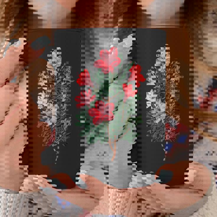 美しいツツジの花のイラストブルーム植物愛好家 長袖tシャツ コーヒーマグ 面白い贈り物