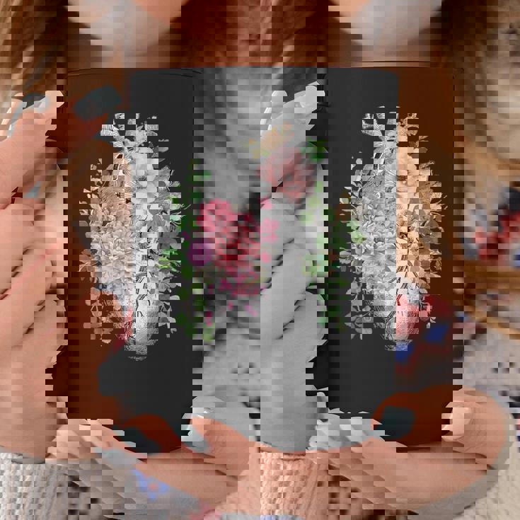 花の解剖学 人間の心とバラ、ボタニカルハート コーヒーマグ 面白い贈り物